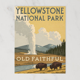 Postal Parque nacional Yellowstone