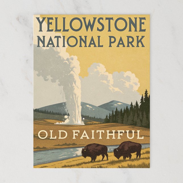 Postal Parque nacional Yellowstone (Subido por el creador)