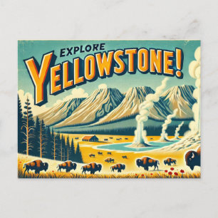 Postal Parque nacional Yellowstone