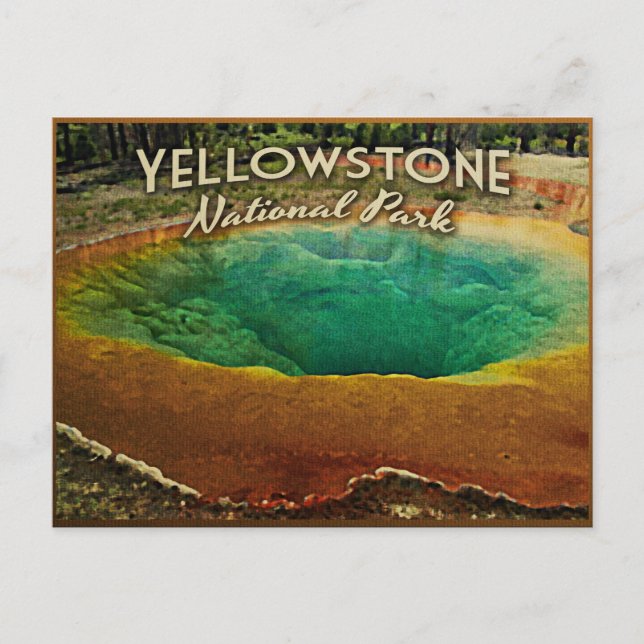 Postal Parque nacional Yellowstone (Anverso)