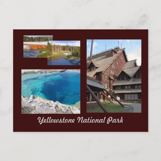 Postal Parque nacional Yellowstone (Anverso)