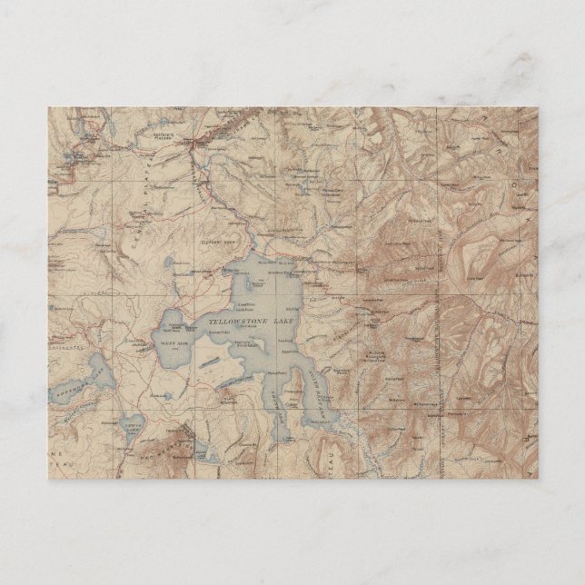 Postal Parque nacional Yellowstone 2 (Anverso)