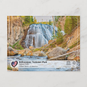 Postal Parque nacional Yellowstone - Cataratas Gibbon