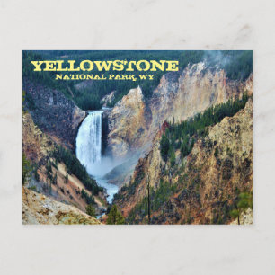 Postal Parque nacional Yellowstone, Cataratas Inferiores