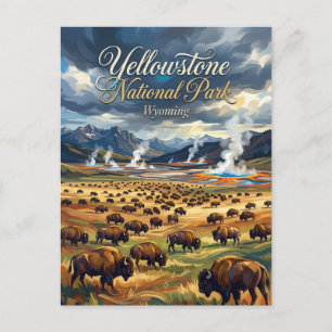 Postal Parque Nacional Yellowstone EE. UU.