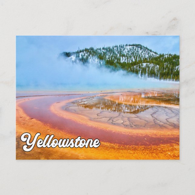 Postal Parque nacional Yellowstone, Estados Unidos (Anverso)