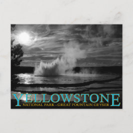 Postal Parque nacional Yellowstone Gran Fuente Geyser