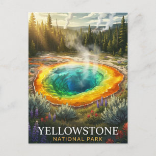 Postal Parque Nacional Yellowstone Grand Prismatic Spring