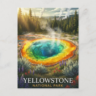 Postal Parque Nacional Yellowstone Grand Prismatic Spring