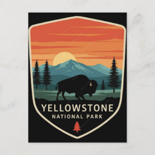 Postal Parque Nacional Yellowstone No Acaricies A Las Ove