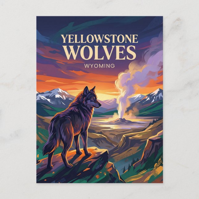 Postal Parque Nacional Yellowstone Wyoming (Anverso)