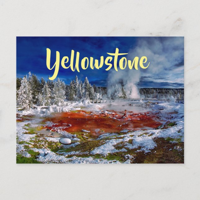 Postal Parque nacional Yellowstone Wyoming (Anverso)