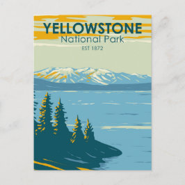 Postal Parque nacional Yellowstone Yellowstone Lake Vinta