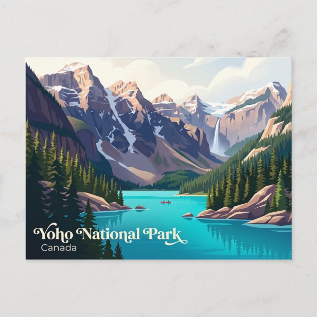 Postal Parque Nacional Yoho Canadá (Anverso)