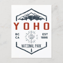 Postal Parque nacional Yoho Canada Vintage
