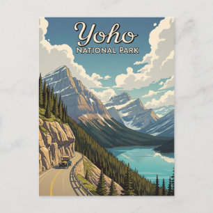 Postal Parque nacional Yoho Vintage Canada