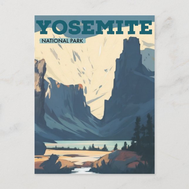 Postal Parque nacional Yosemite (Anverso)