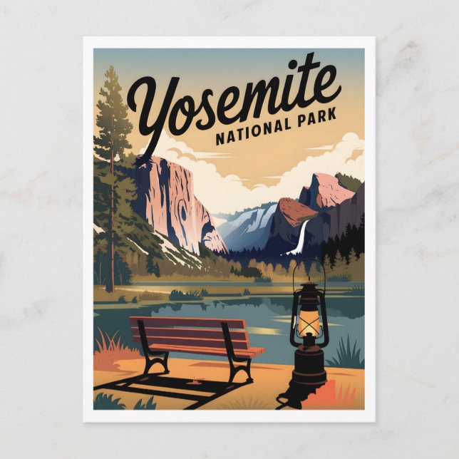 Postal Parque nacional Yosemite (Anverso)