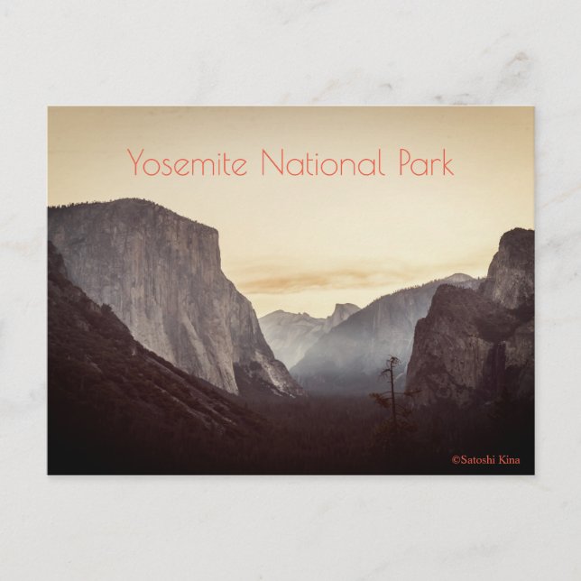 Postal Parque nacional Yosemite (Anverso)