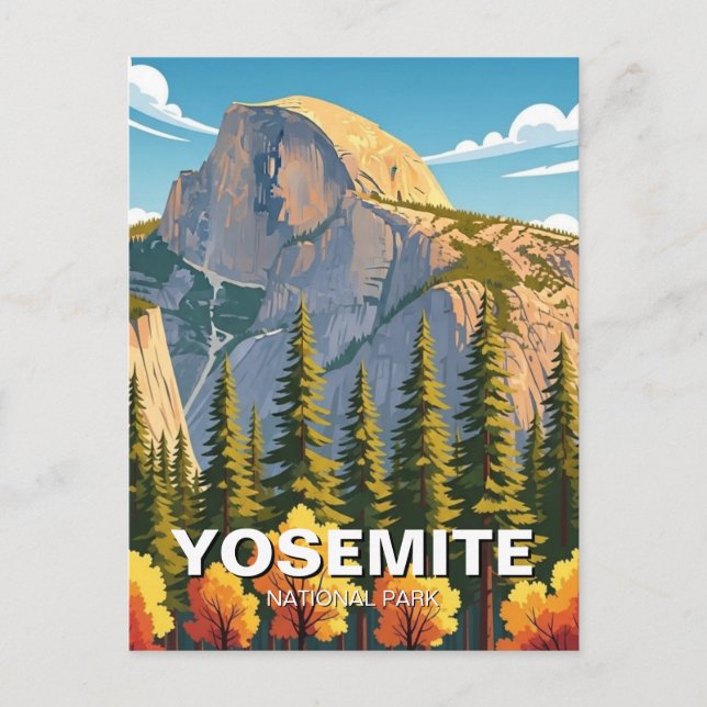 Postal Parque Nacional Yosemite (Anverso)