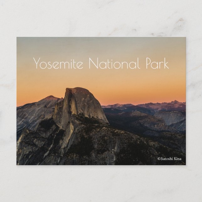 Postal Parque nacional Yosemite (Anverso)