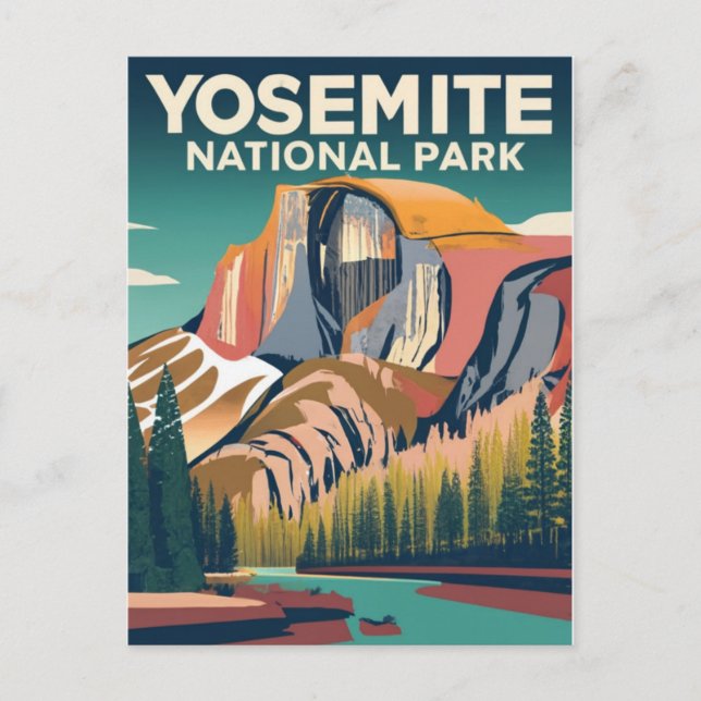 Postal Parque nacional Yosemite (Anverso)