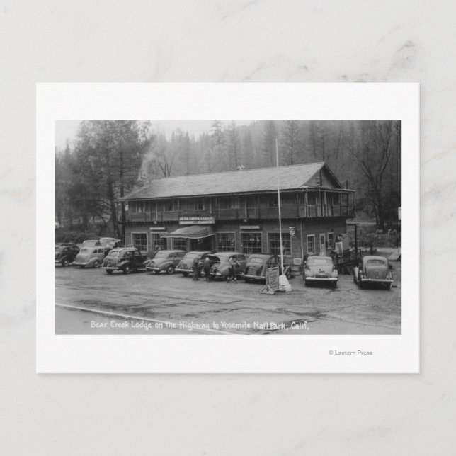 Postal Parque nacional Yosemite Bear Creek Lodge (Anverso)