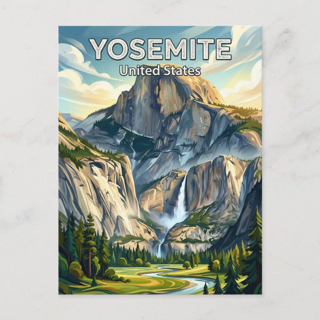 Postal Parque Nacional Yosemite California (Anverso)