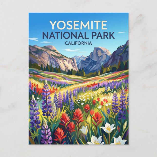 Postal Parque Nacional Yosemite California (Anverso)