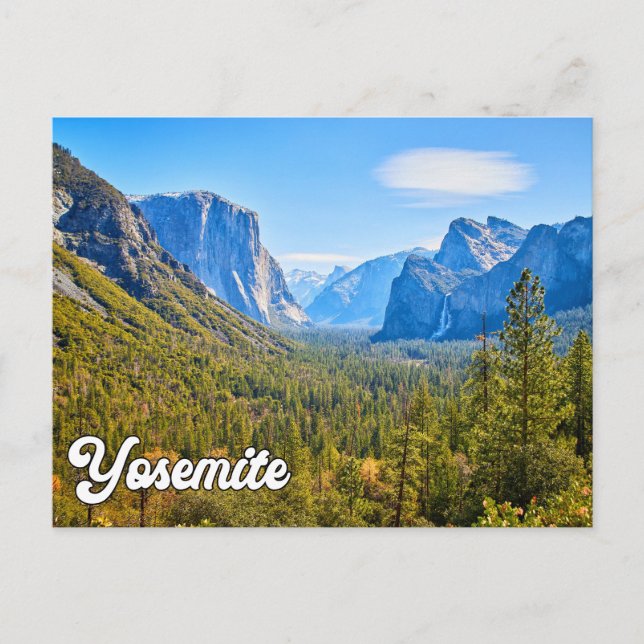 Postal Parque Nacional Yosemite, California, Estados Unid (Anverso)