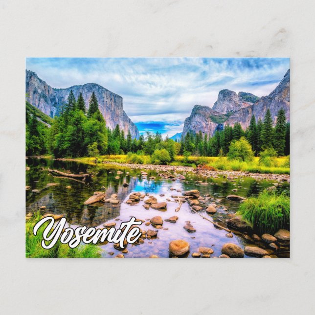 Postal Parque Nacional Yosemite, California, Estados Unid (Anverso)