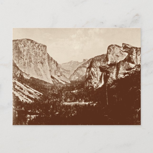 Postal Parque nacional Yosemite de época (Anverso)