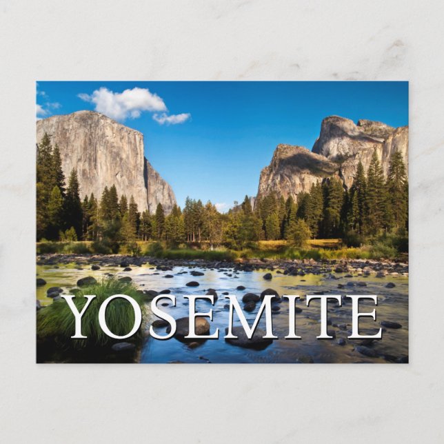 Postal Parque Nacional Yosemite | Feliz Cumpleaños (Anverso)