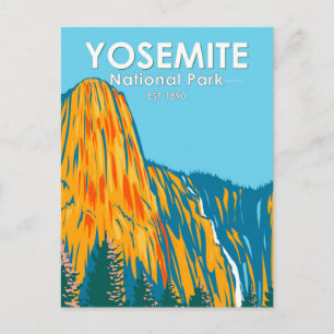 Postal Parque nacional Yosemite Sentinel Fall California