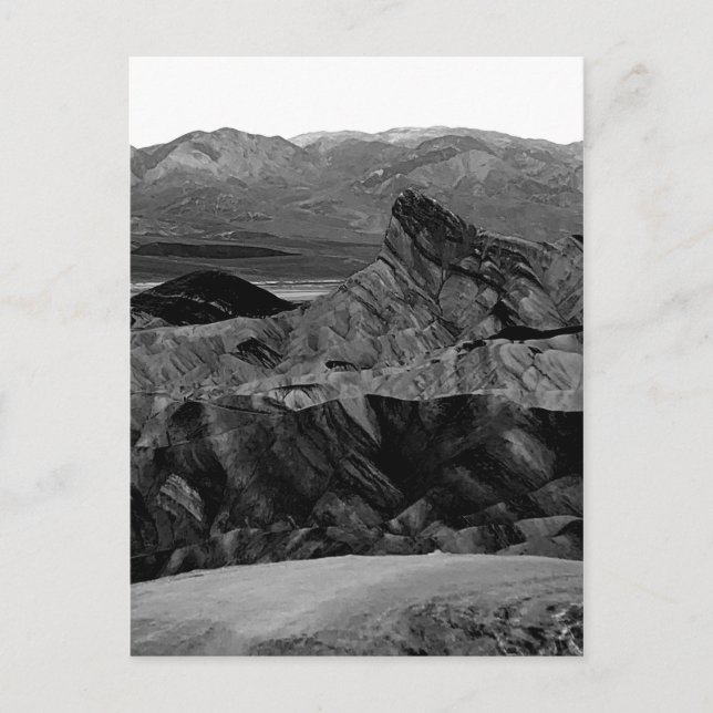 Postal Parque nacional Zabriskie Point Death Valley (Anverso)