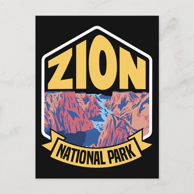 Postal Parque nacional Zion, Retro de Utah (Anverso)