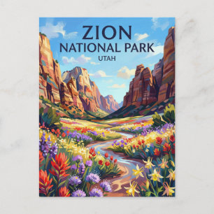 Postal Parque Nacional Zion Utah