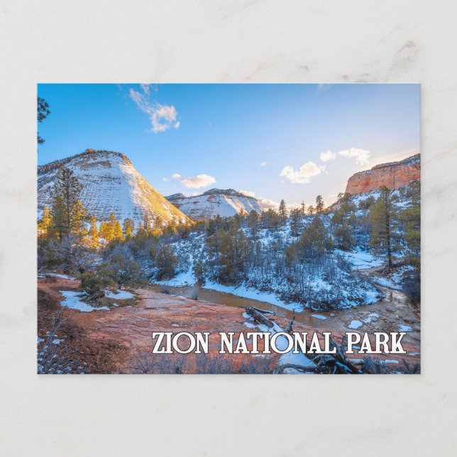 Postal Parque Nacional Zion, Utah, EE. UU. (Anverso)