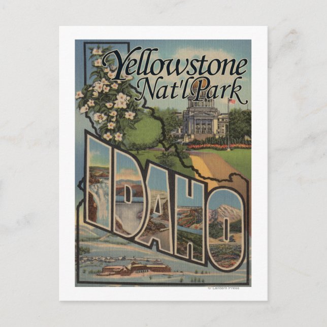 Postal Parque Nat'l de Yellowstone, Idaho (Anverso)