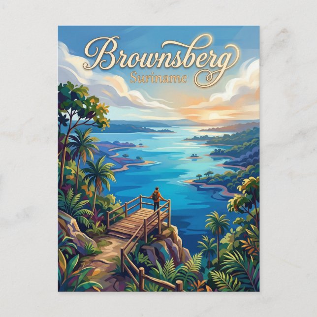 Postal Parque Natural Brownsberg Surinam (Anverso)
