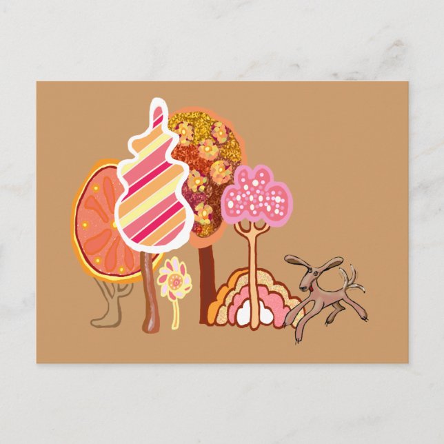 Postal Parque otoñal (Anverso)