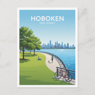 Postal Parque Pier A Hoboken Nueva Jersey