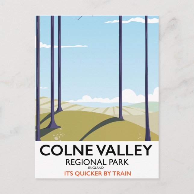 Postal Parque regional del Valle de Colne poster ferrovia (Anverso)