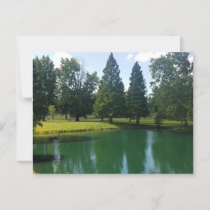 Postal Parque Riverside Murphysboro Illinois Pond Escenar