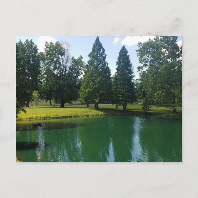 Postal Parque Riverside Murphysboro Illinois Pond Escenar (Anverso)