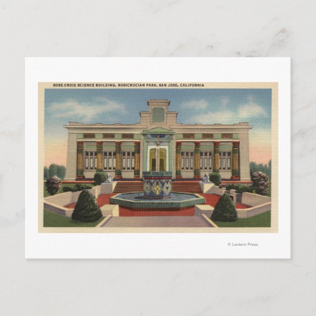 Postal Parque Rosicrucian, Rosa-Croix Sciene Bldg (Anverso)