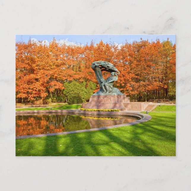 Postal Parque Royal Baths en Varsovia (Anverso)