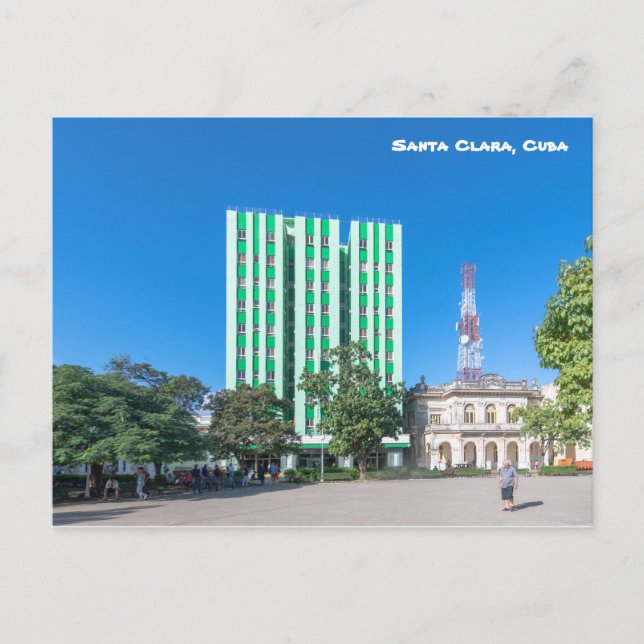 Postal Parque Santa Clara Leoncio Vidal, Cuba (Anverso)