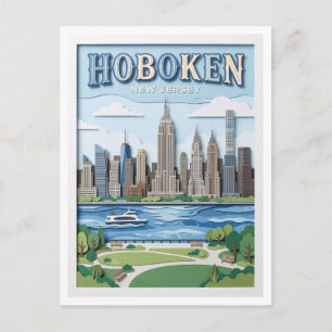 Postal Parque Sinatra Hoboken Nueva Jersey