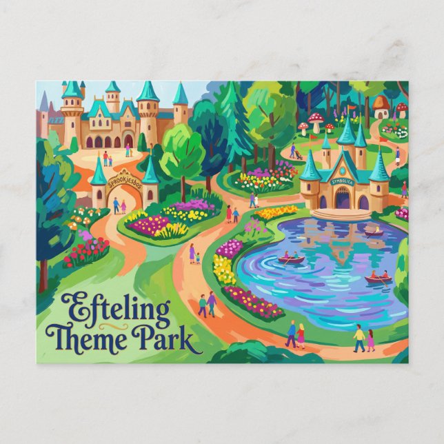 Postal Parque Temático Efteling Países Bajos (Anverso)